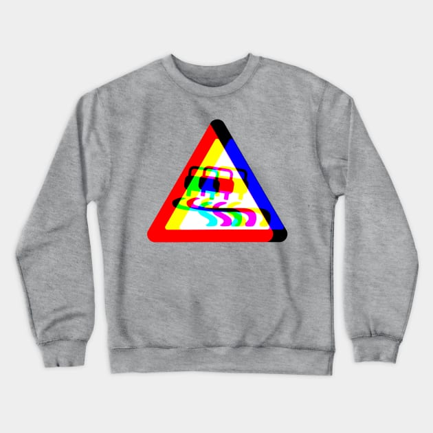 Psychedelic Slippery When Wet Crewneck Sweatshirt by TJWDraws